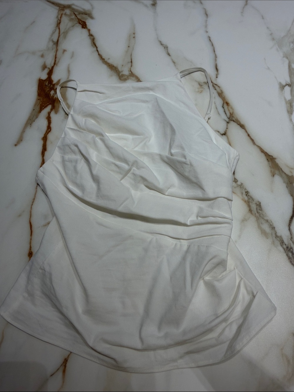 Zara White wrapped top xs